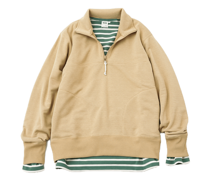 ブリングのハーフジッププルオーバー