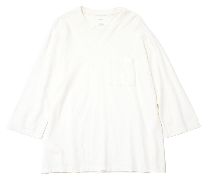 テイクスのホワイト・ポケットTシャツ