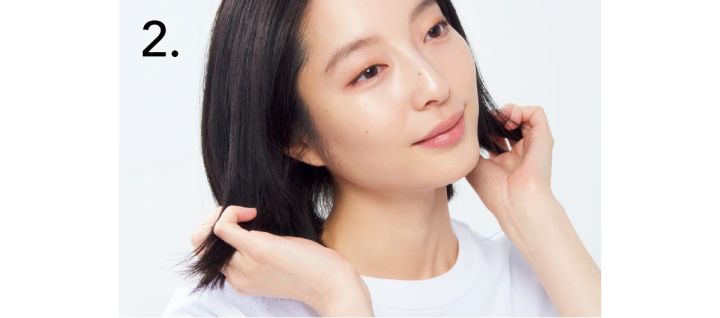 アリィー クロノビューティ UV ヘアカラーラスティング ＆スタイリング バーム 使い方2