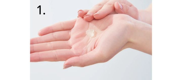 アリィー クロノビューティ UV ヘアカラーラスティング ＆スタイリング バーム 使い方1