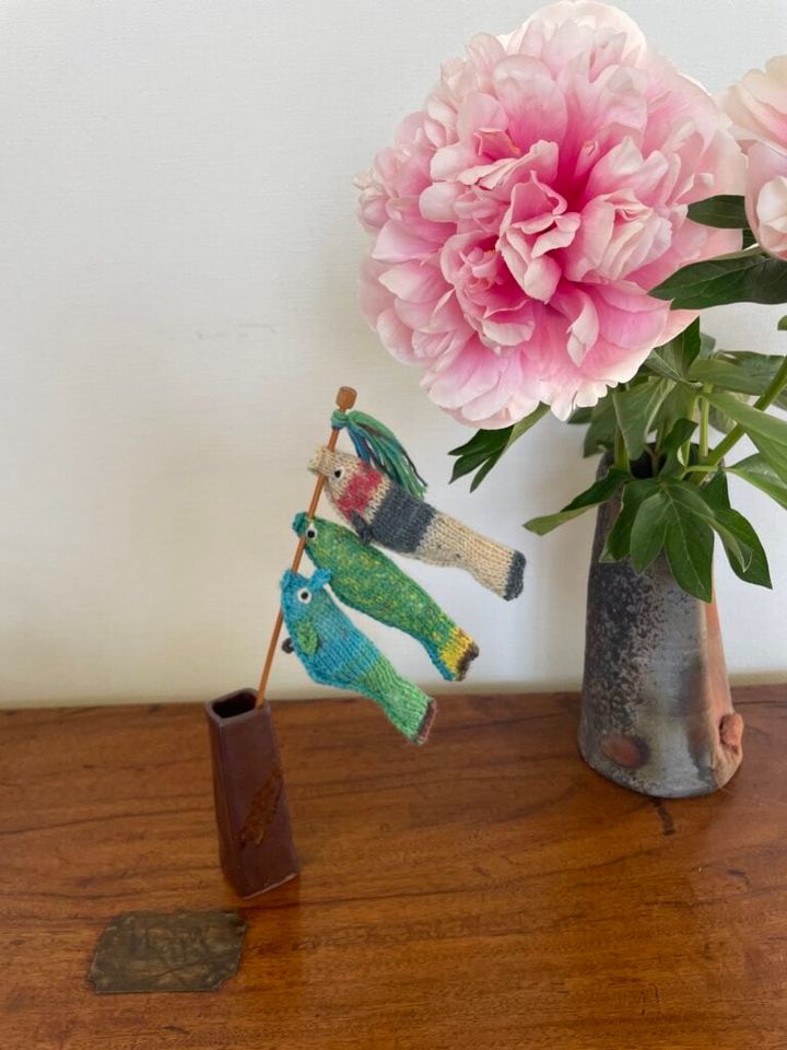 手編みのこいのぼり