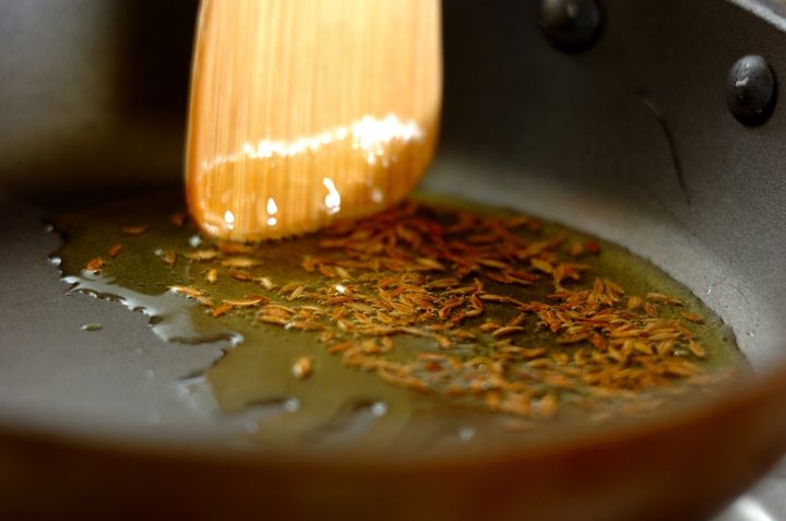 カボチャのクミンサラダの作り方1