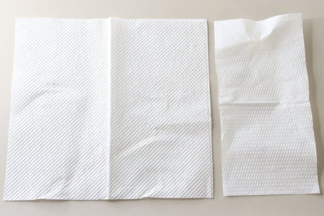 セリア ペーパータオル 小判サイズ 280枚 サイズ