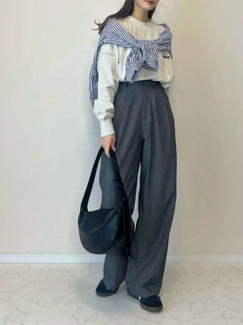 ストライプシャツコーデ5