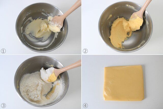 クッキー生地を作る。