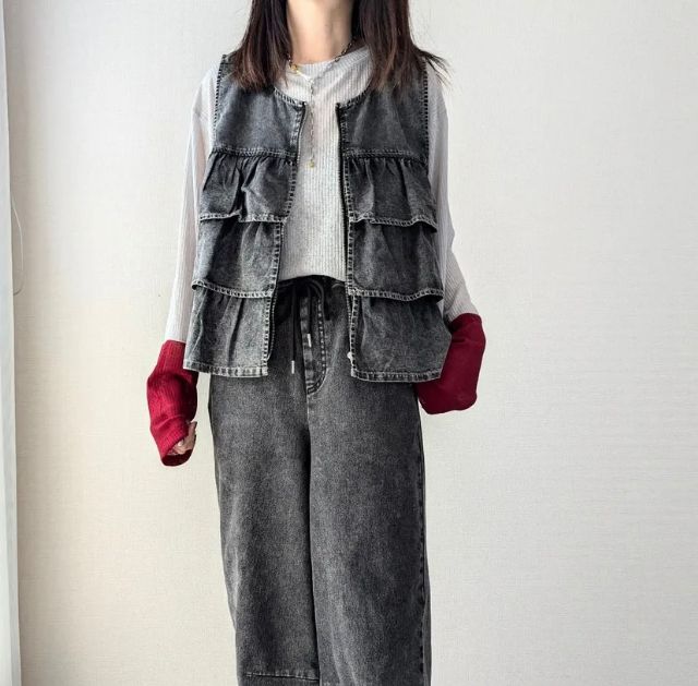 デニムベスト
