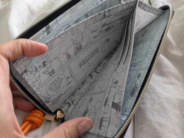 スヌーピー小さな長財布お札入れ