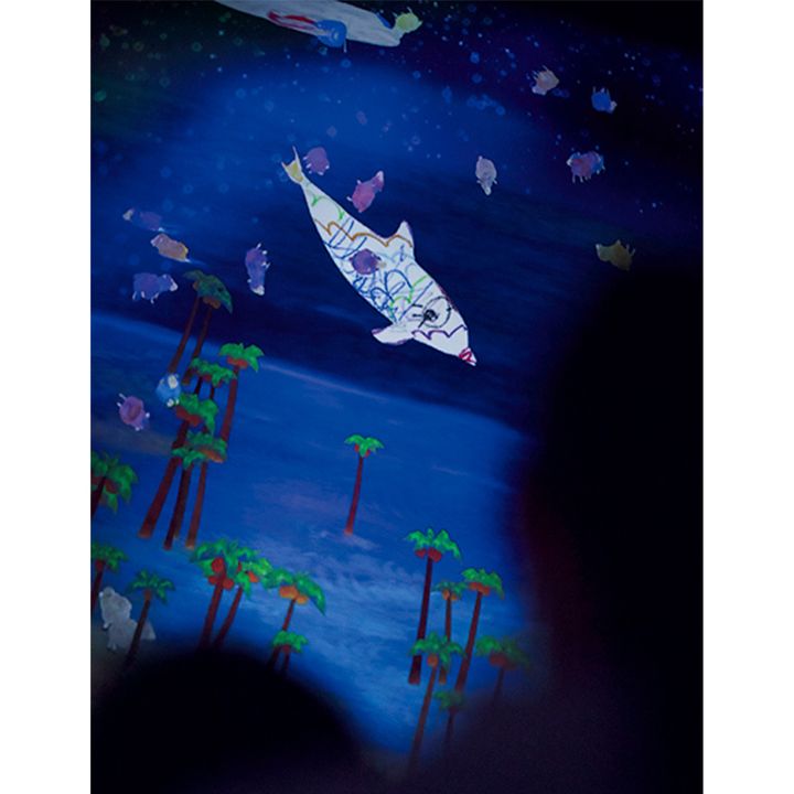 描いた絵が動く様子