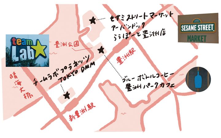 豊洲の地図