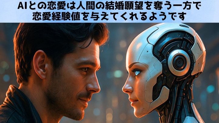 AIとの恋愛は人間の結婚願望を奪うと同時に恋愛経験値を積ませてくれる