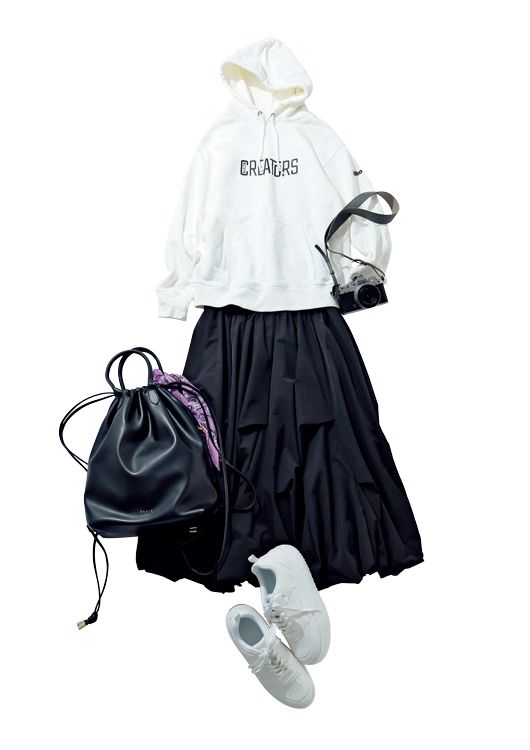 テクなしでこなれる大人きれいめ通勤コーデ