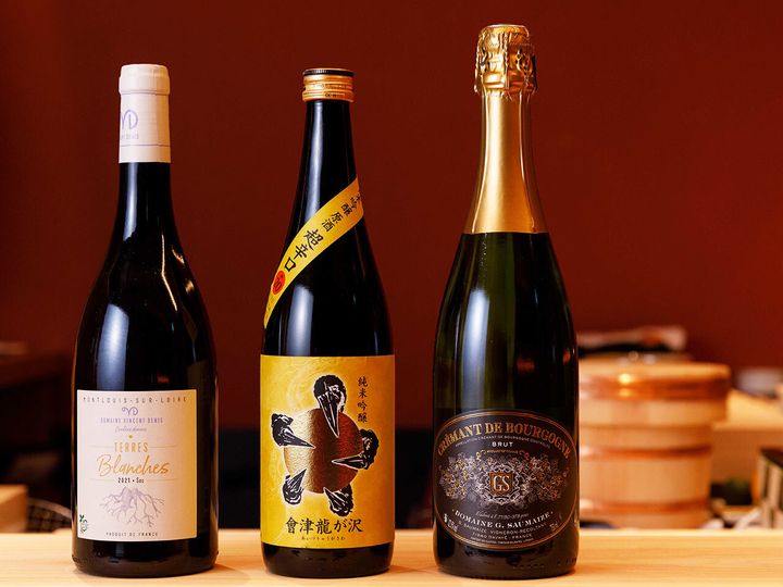 銀座『鮨よしかわ 勝 銀座 別邸』で提供しているワイン