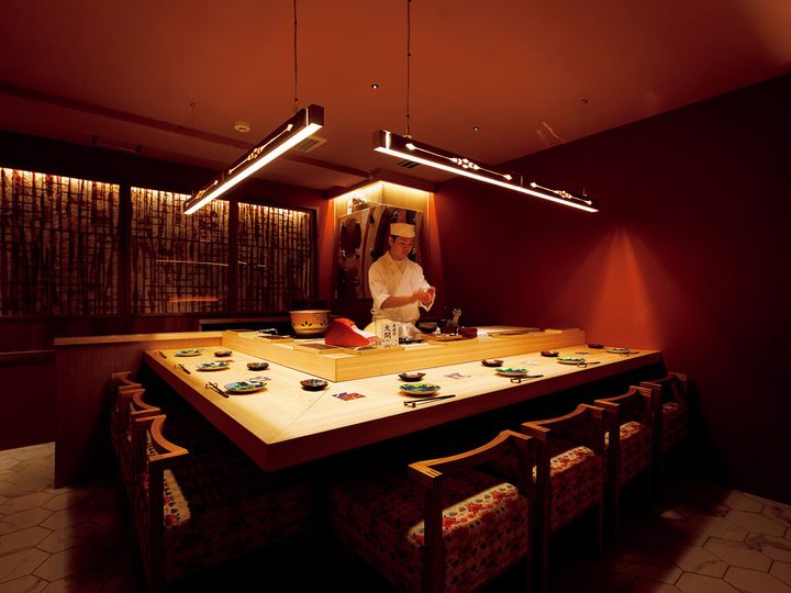 銀座『鮨よしかわ 勝 銀座 別邸』の内観