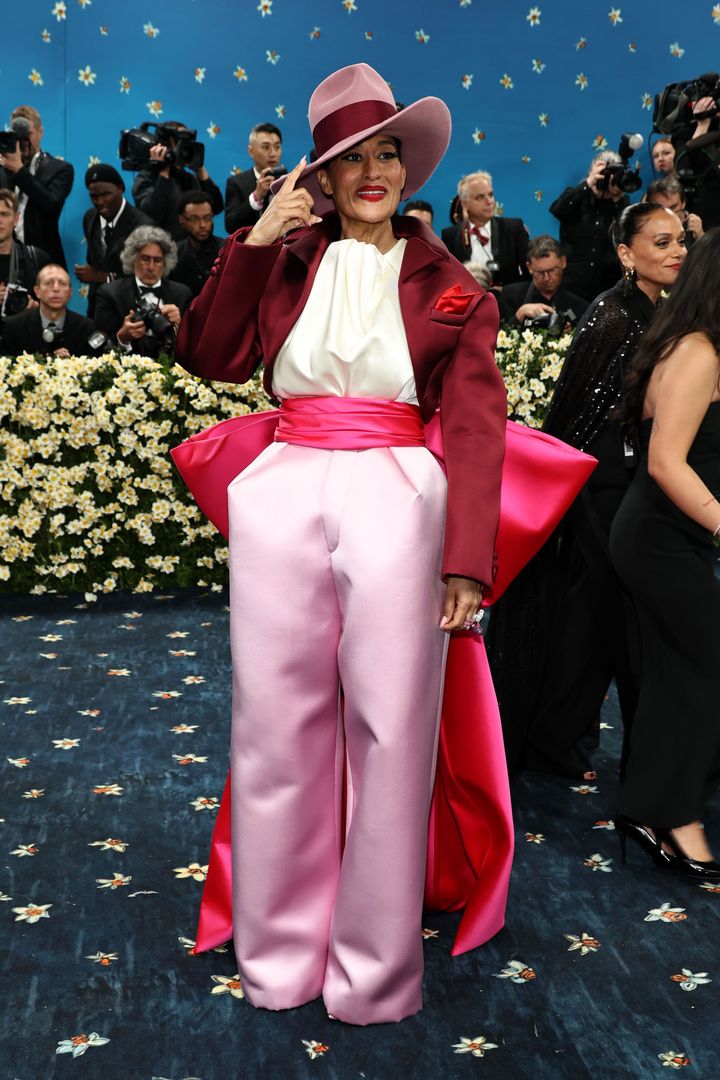 Image may contain_ Tracee Ellis Ross, Allie Moss, Scott Stanford, Person, Adult, Clothing, Footwear, High Heel, Shoe, and Hat