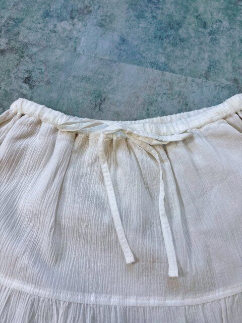 GU ティアードマキシスカート ウエストがゴム仕様