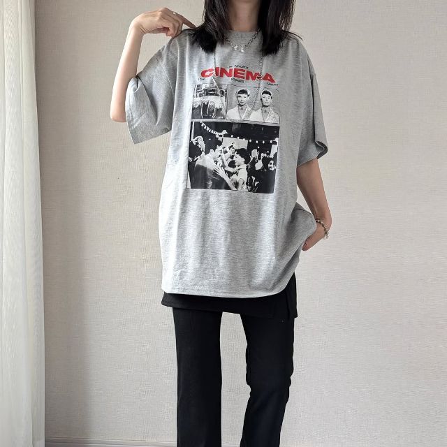 NZM＊シネマTシャツを着たコーデ