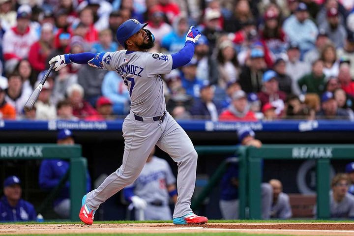 ドジャースのテオスカー・ヘルナンデス（C）Getty Images