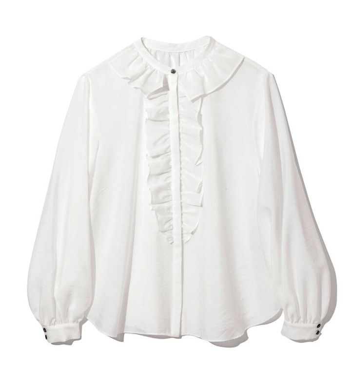 シップスのフリルブラウス