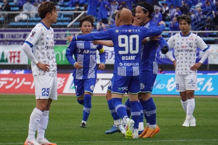 5試合ぶりの白星に導いたJ2モンテディオ山形FW藤本佳希「思いがあのヘディングになった」と技ありダイビングヘッド