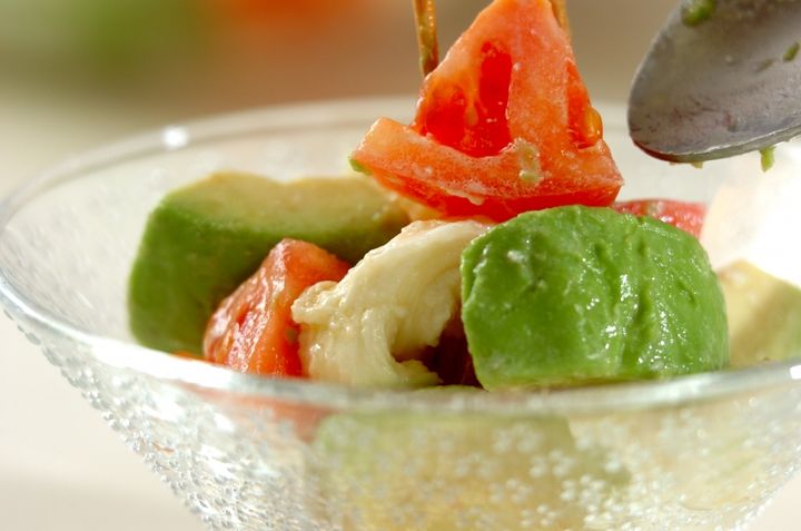 アボカドの3色和えの作り方1