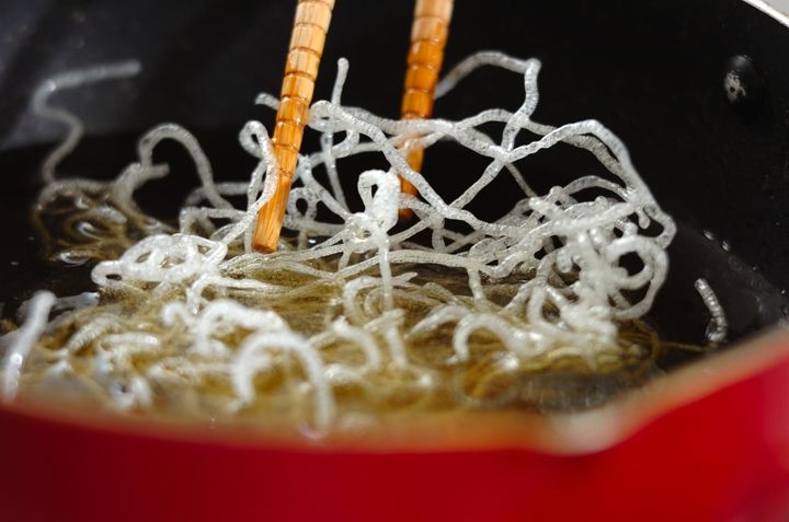 エビイカホタテの海鮮チリ炒めの下準備3