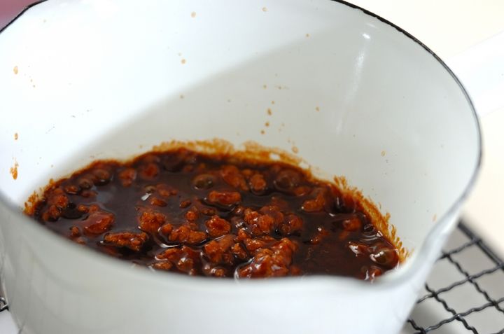 厚揚げの肉みそがけの作り方1