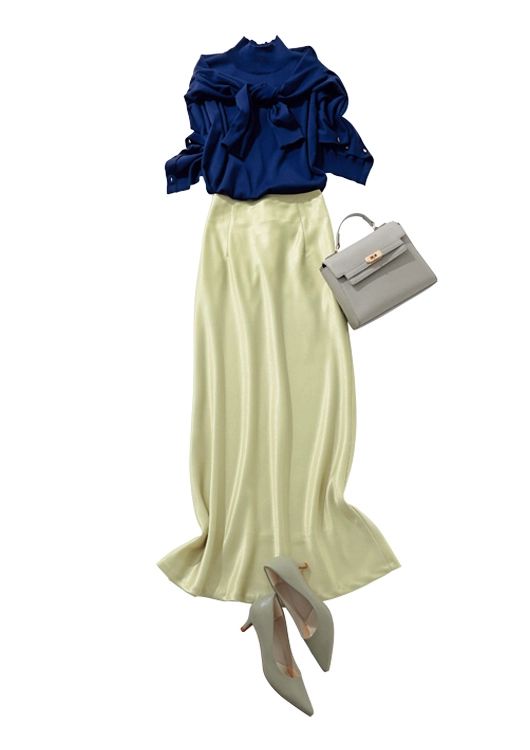 上品アイテムでつくる好印象通勤コーデ