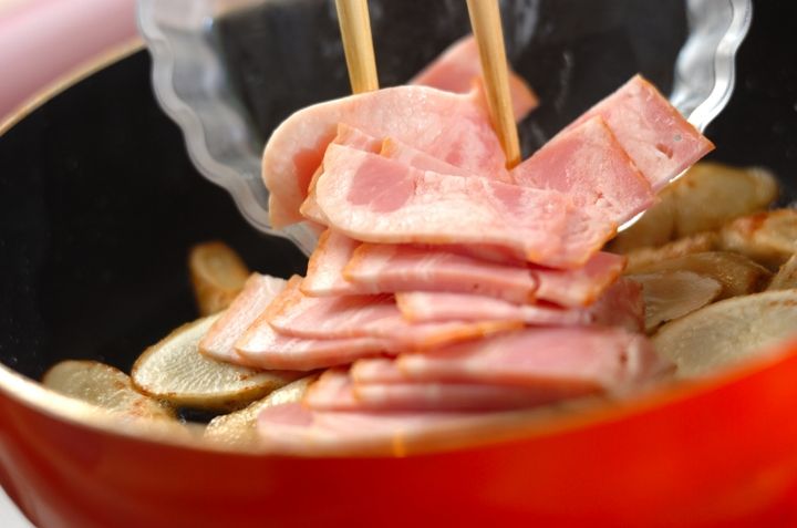 ゴボウのバターソテーの作り方2