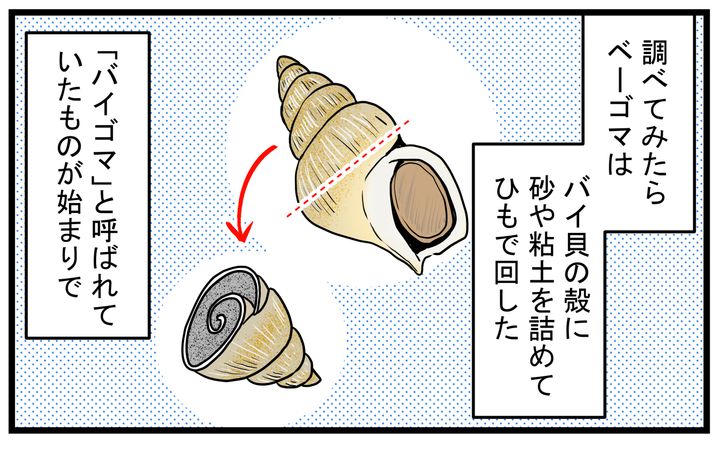 もともと貝を使って作るおもちゃ