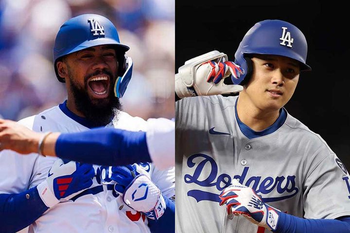 テオスカー・ヘルナンデス、大谷翔平（C）Getty images