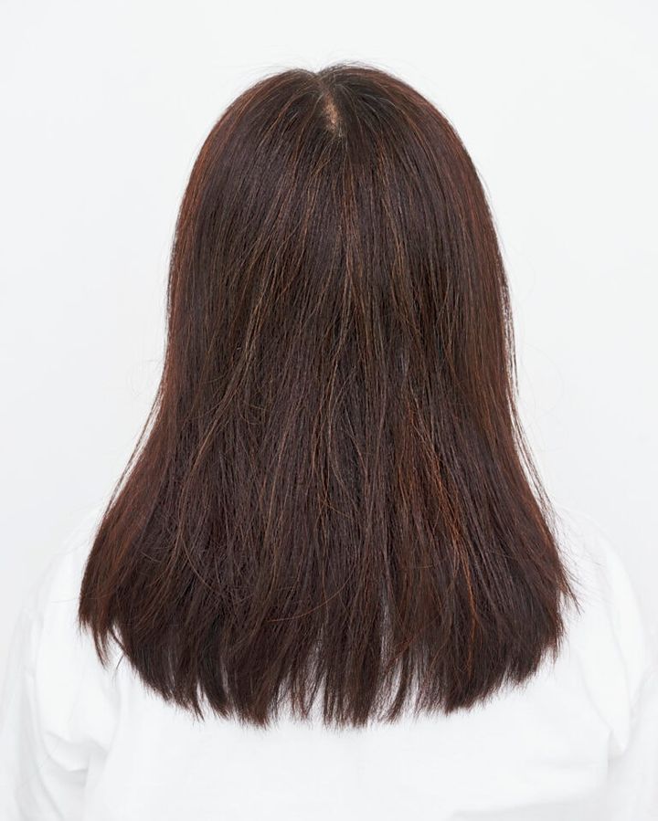 光の反射が少なくパサついて見える