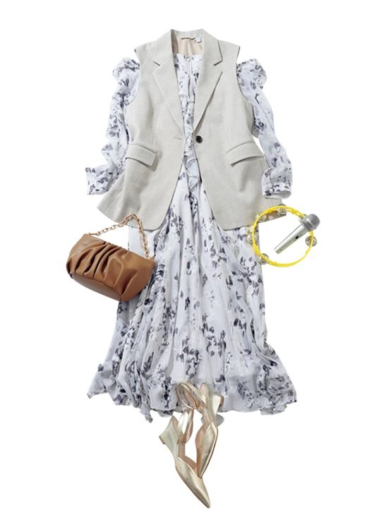 愛されワンピとつくるコンサバ通勤コーデ