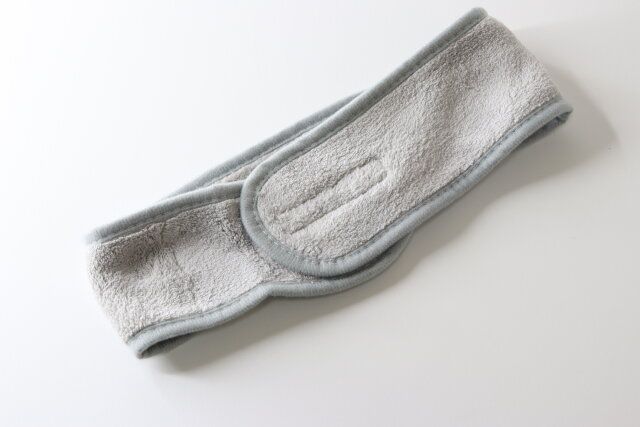 面ファスナー付きヘアバンド