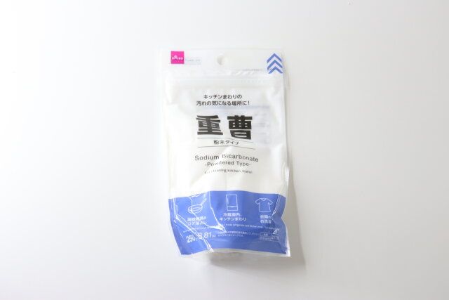 ダイソー 重曹（粉末タイプ、250g） パッケージ