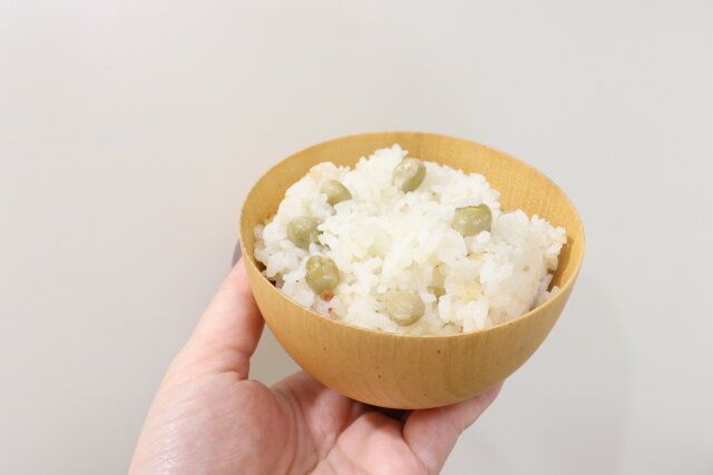 ダイソーのたきこみごはんの素（豆ごはんの素）7