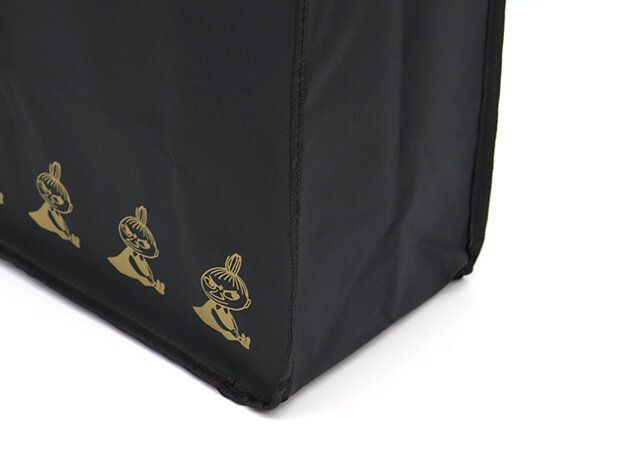 宝島社リトルミイ大容量黒トートバッグ15cm幅広マチ