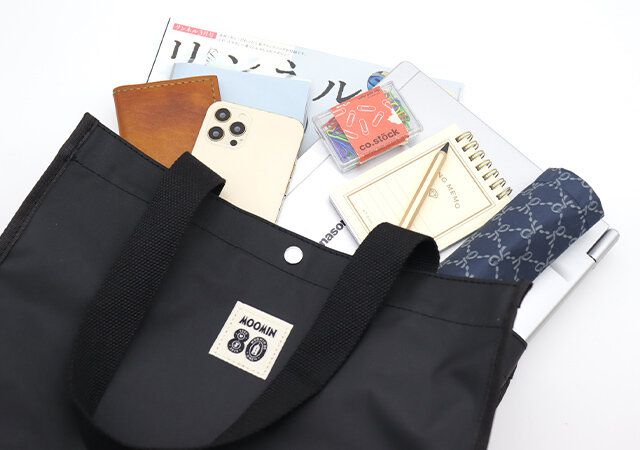 宝島社リトルミイ大容量黒トートバッグA4入る