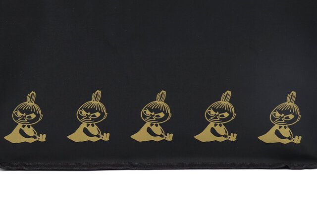 宝島社リトルミイ大容量黒トートバッグゴールドデザイン