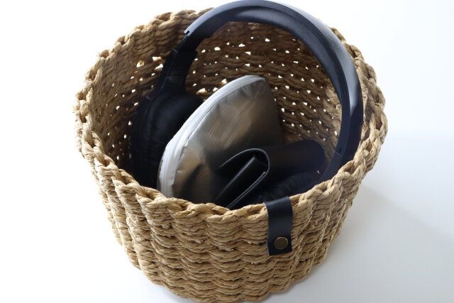 ダイソーのペーパー収納バスケット（丸型、2サイズアソート）4