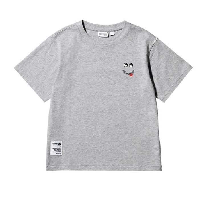ユニクロとアニヤハインドマーチのキッズTシャツ グレー