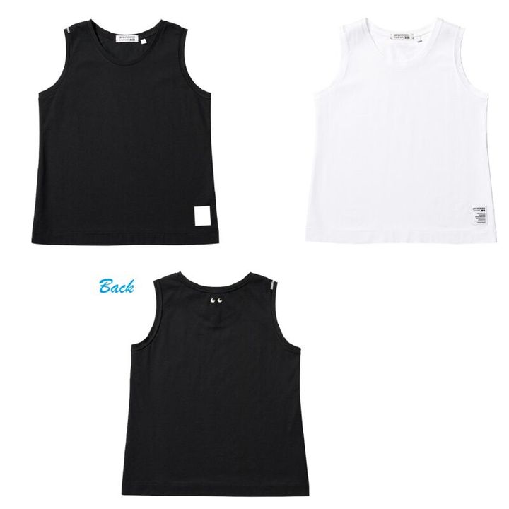 ノースリーブトップス「T3 SLEEVELESS」 黒、白