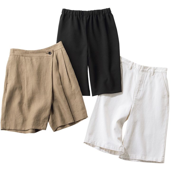 春コーデの洒落見えに効くハーフパンツ