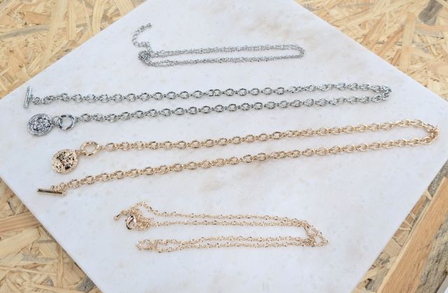 メタルコインネックレス