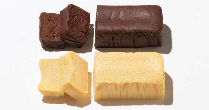 moistのブラウンとホワイトのブラウニー