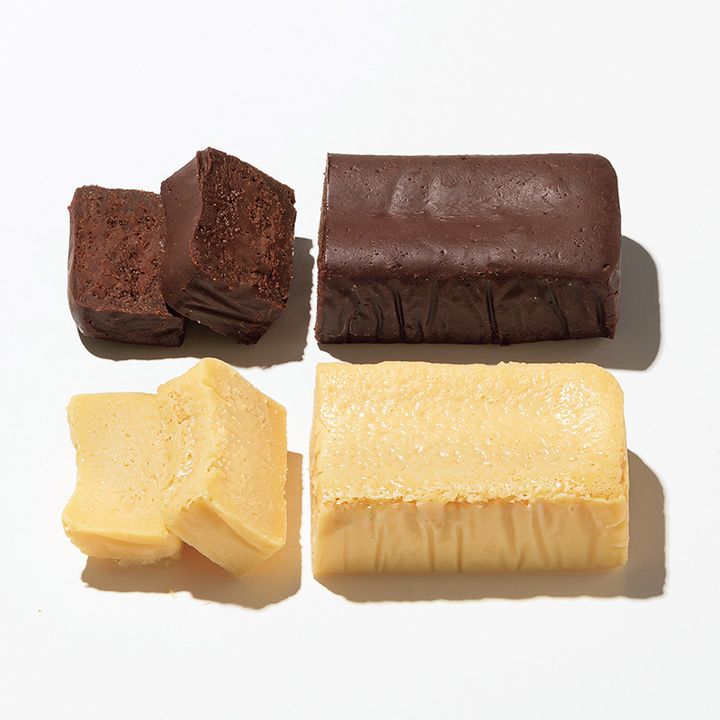 moistのブラウンとホワイトのブラウニー