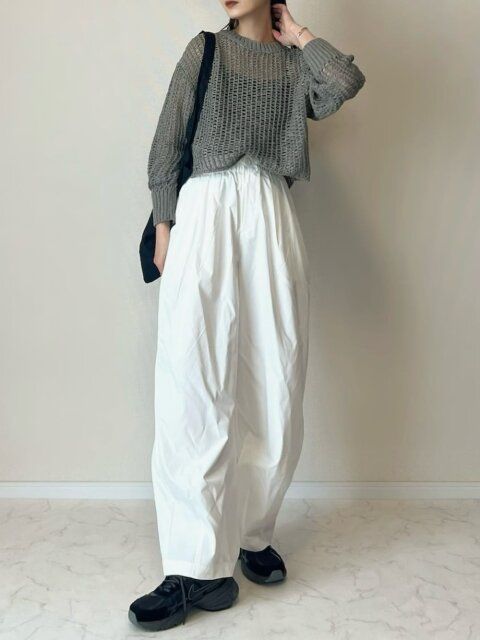 白パンツコーデ5