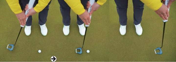 パターの正しいテークバックはどっち？前傾しているのに真っすぐは不自然