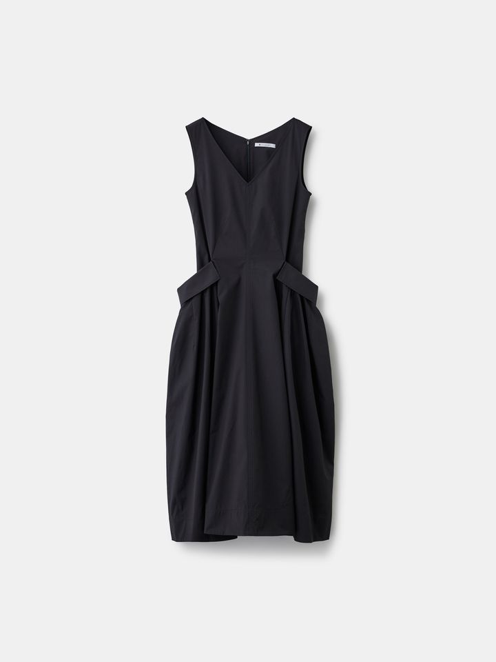 コットンブレンドノースリーブワンピース ¥23,000