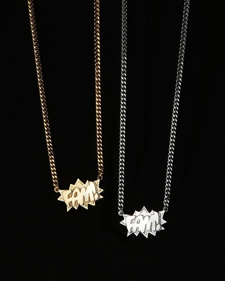 「AMBUSH X Übermensch FAM!」（ゴールド、シルバーの2色展開）¥25,000