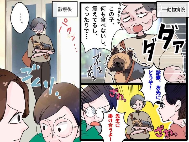 画像: 「うちの子もうダメかも」動物病院で大泣きするおばあさん → 直後、思わぬ展開に「うちもあります（笑）」
